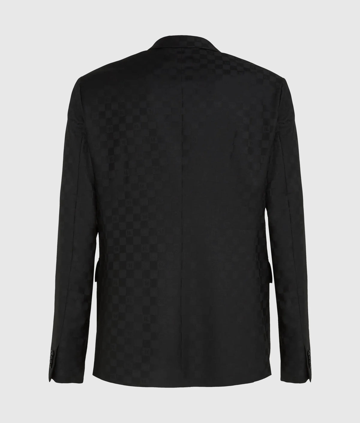 Checked double-breasted blazer