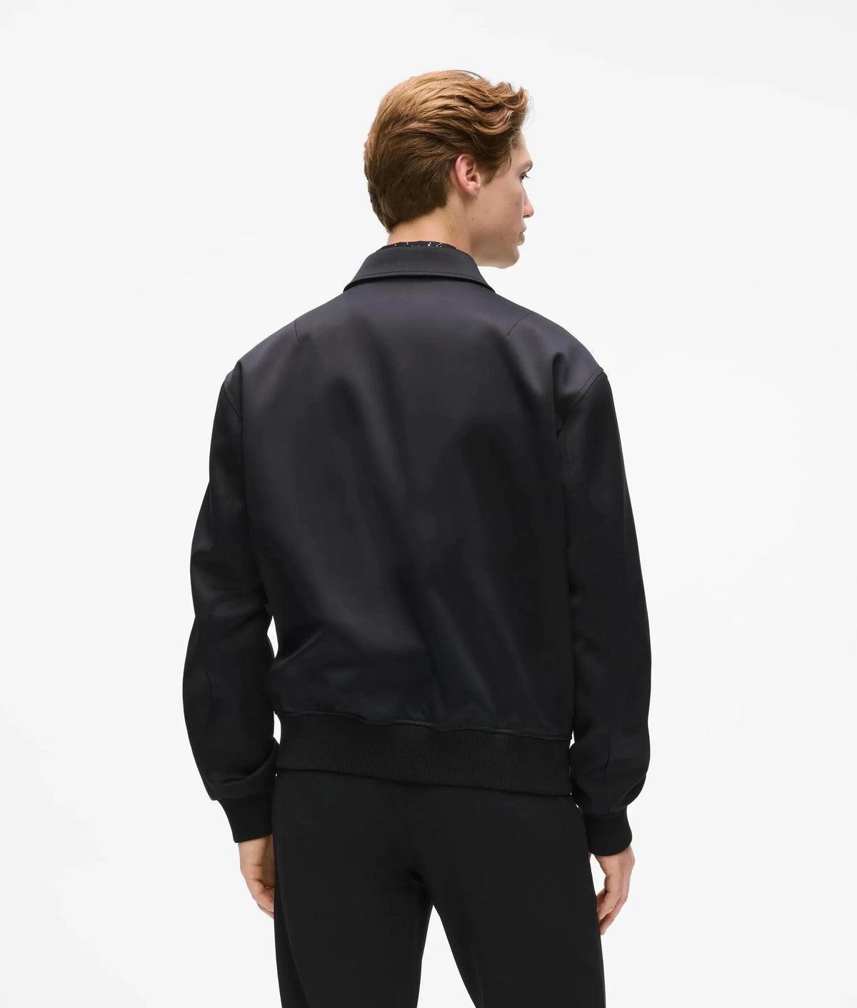 Monogram satin bomber jacket