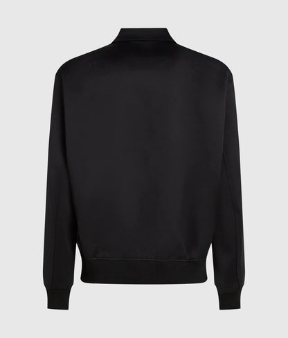 Monogram satin bomber jacket