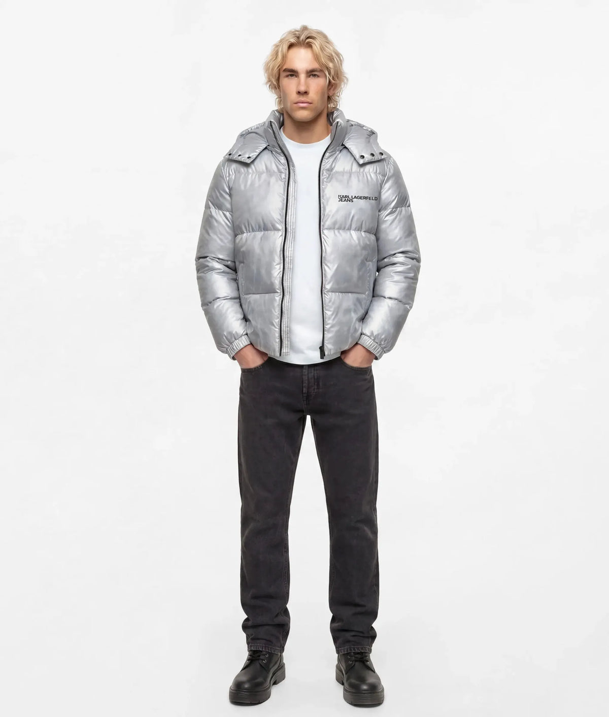 Shiny puffer jacket