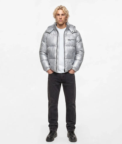 Shiny puffer jacket