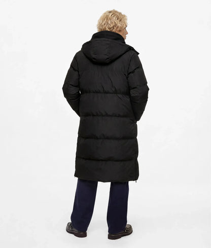 Extra-long puffer jacket