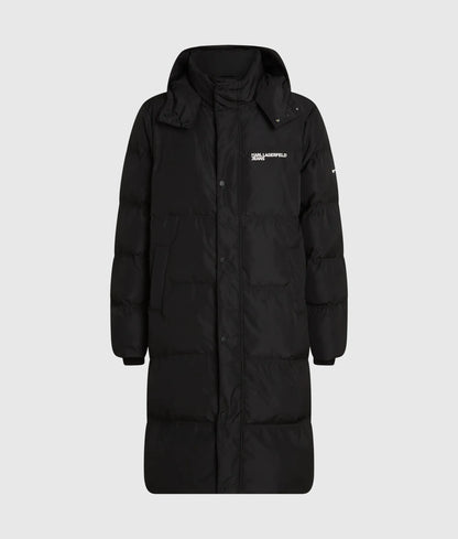 Extra-long puffer jacket