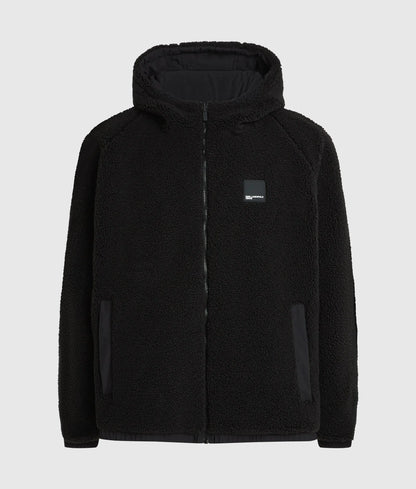 Reversible teddy puffer jacket