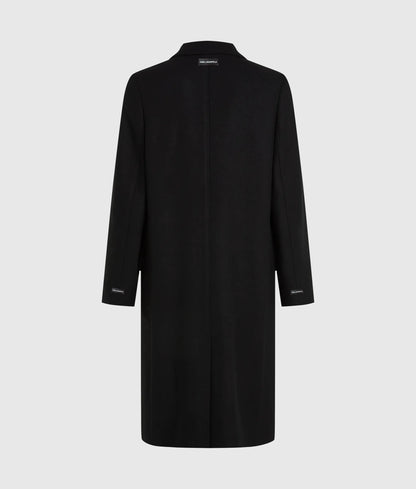 Wool-blend long coat