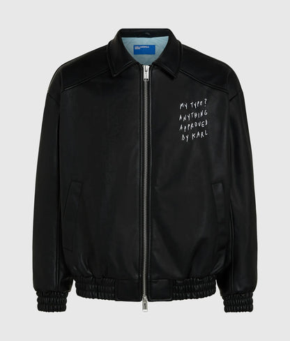 KLJ X Pietro Terzini faux leather jacket