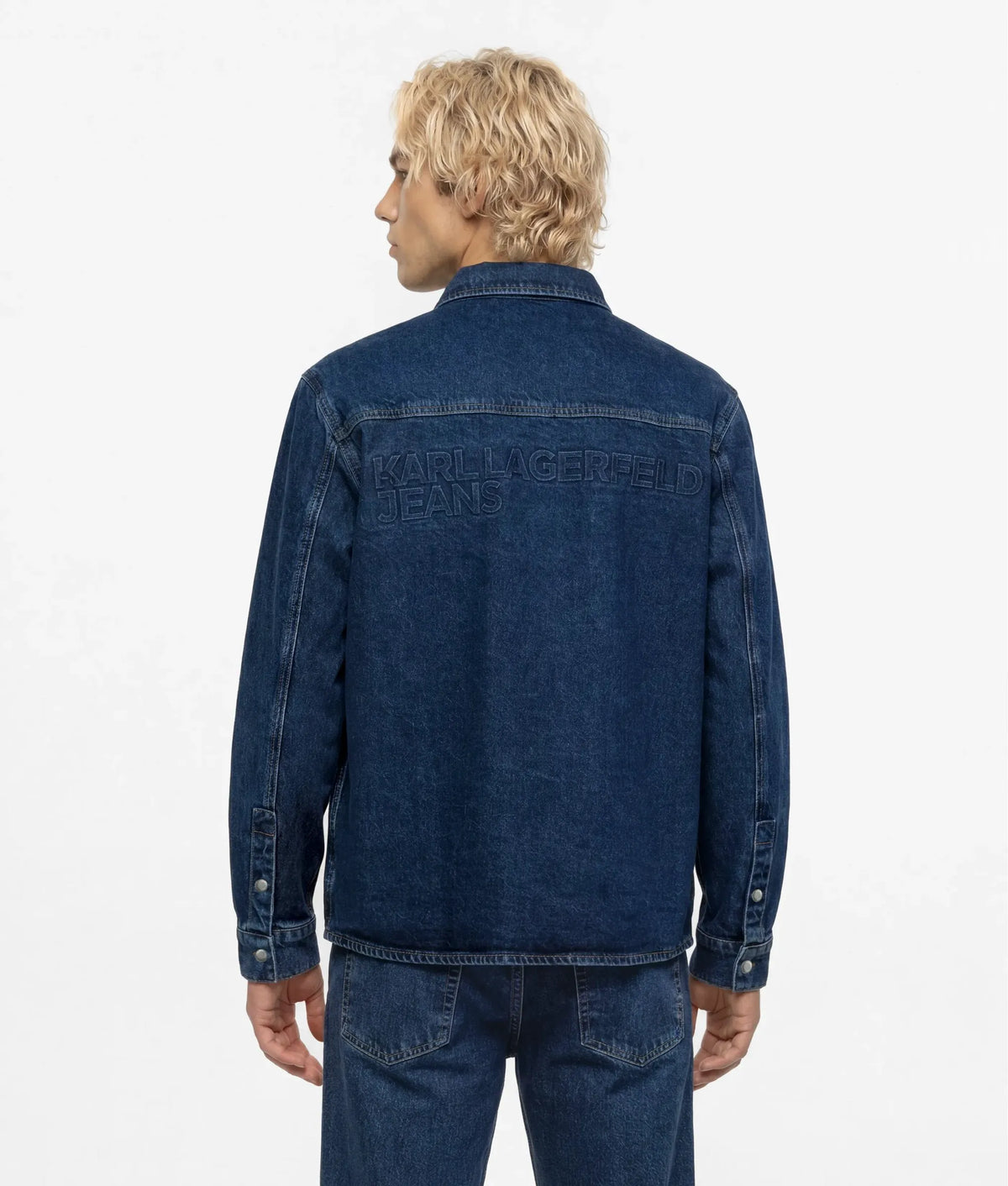 Logo denim overshirt