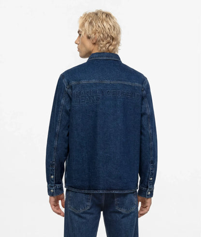 Logo denim overshirt