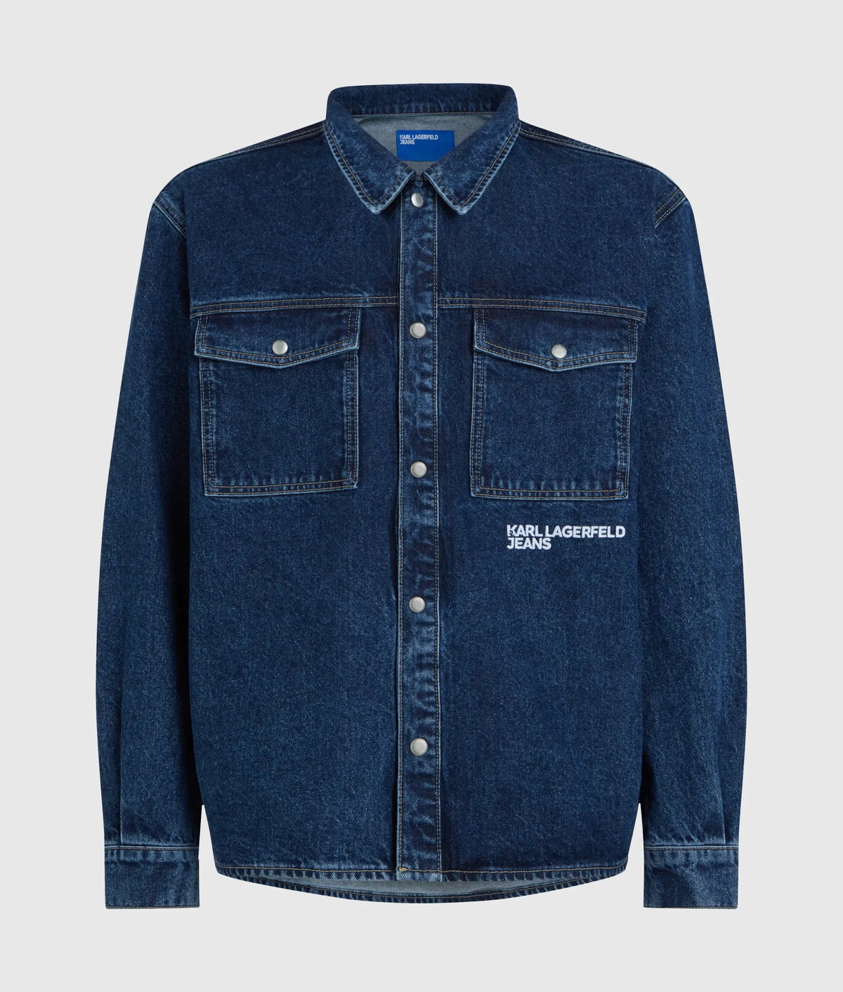 Logo denim overshirt