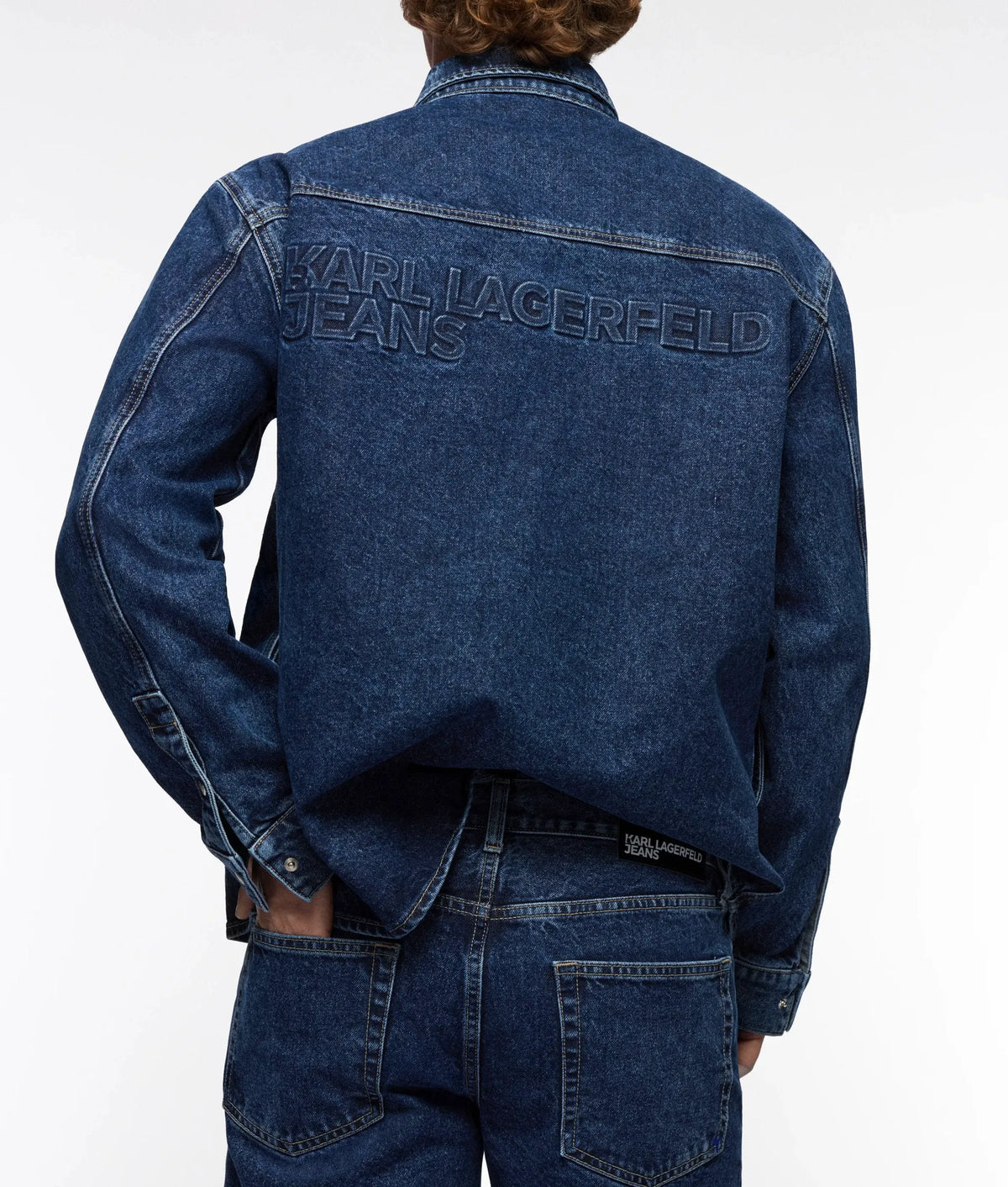 Logo denim overshirt