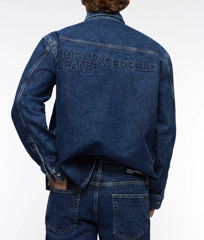 Logo denim overshirt