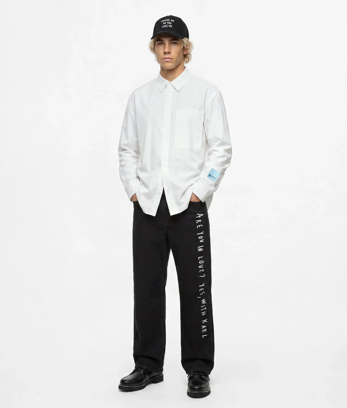 KLJ X Pietro Terzini boxy buttoned shirt