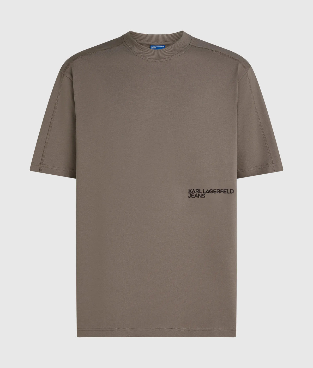 Relaxed seam-detail T-shirt