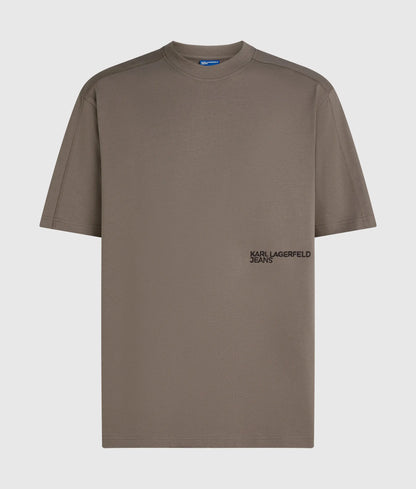 Relaxed seam-detail T-shirt