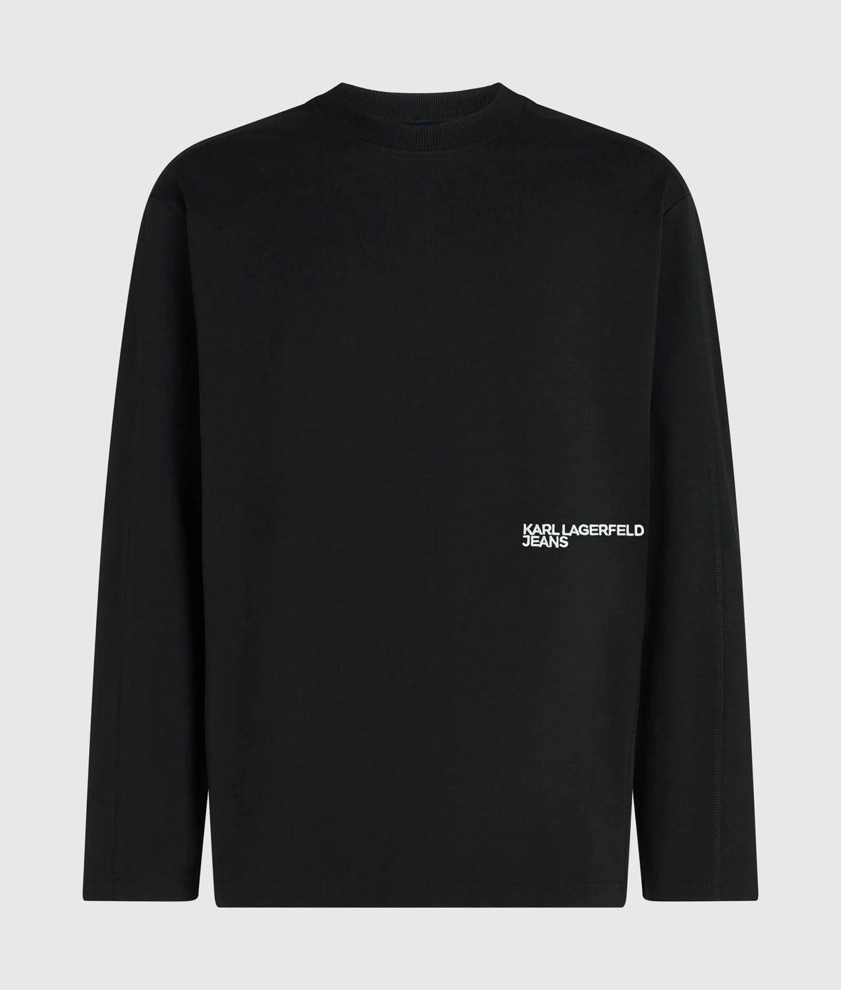 Long-sleeved seamed T-shirt