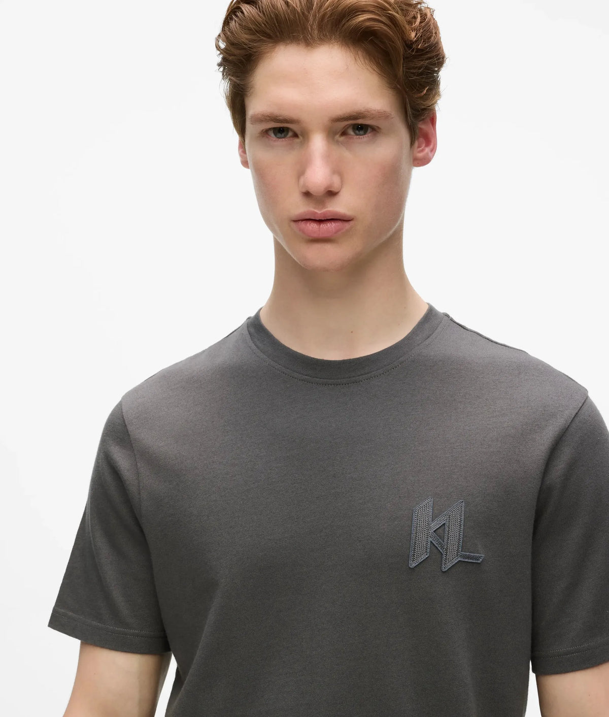 Monogram wool-blend T-shirt