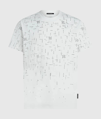 Monogram rhinestone T-shirt