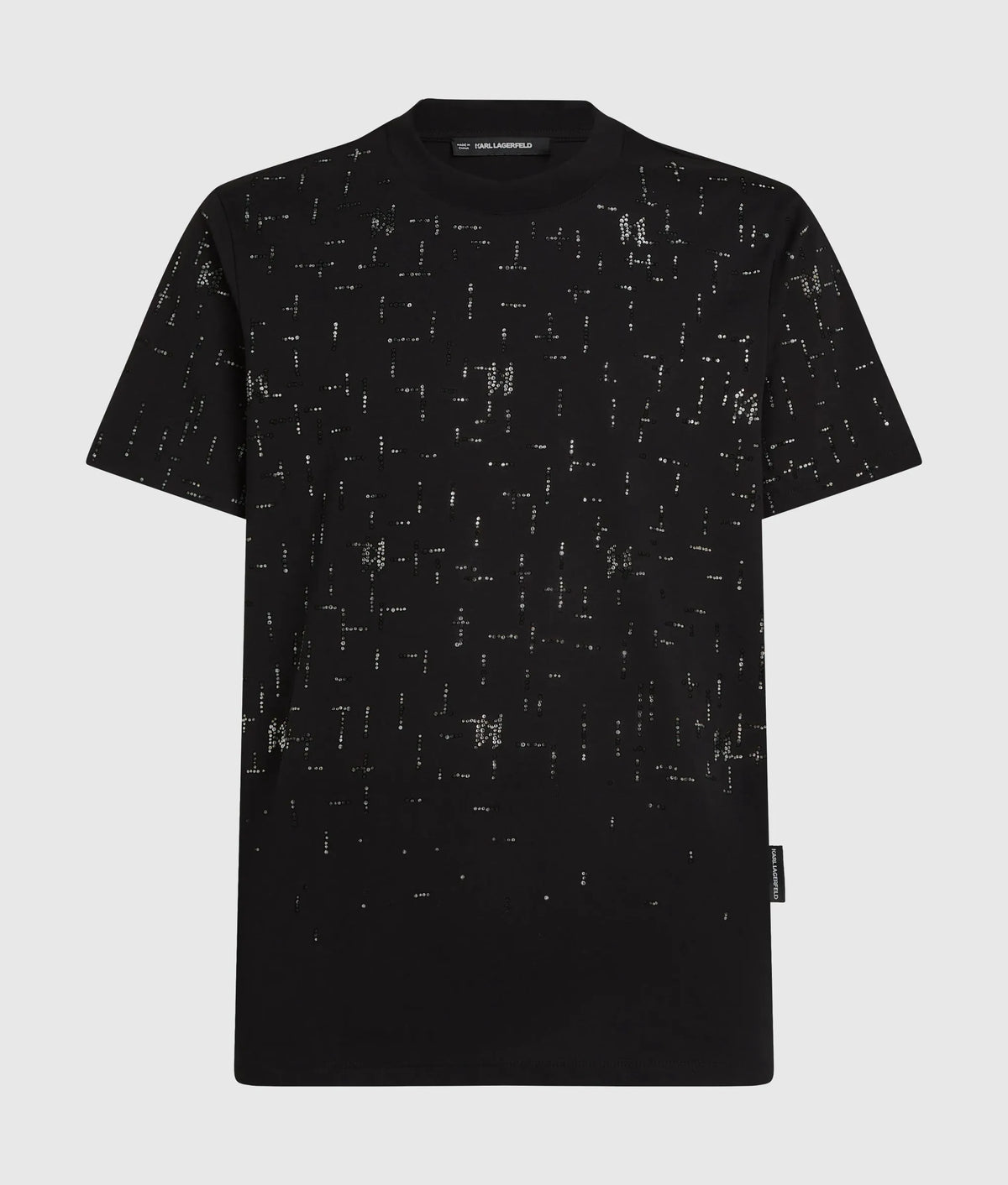 Monogram rhinestone T-shirt