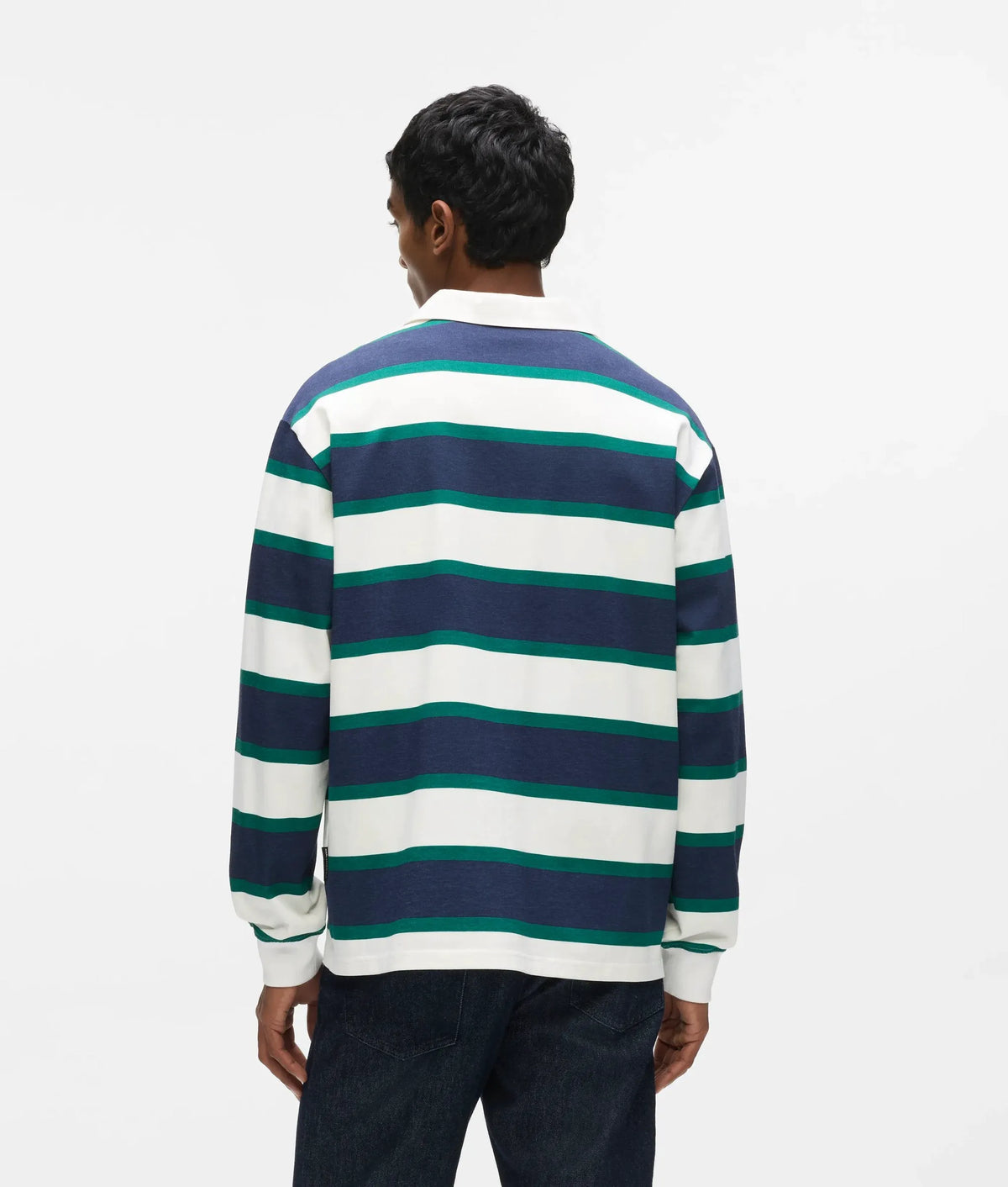 Ikon striped rugby polo shirt