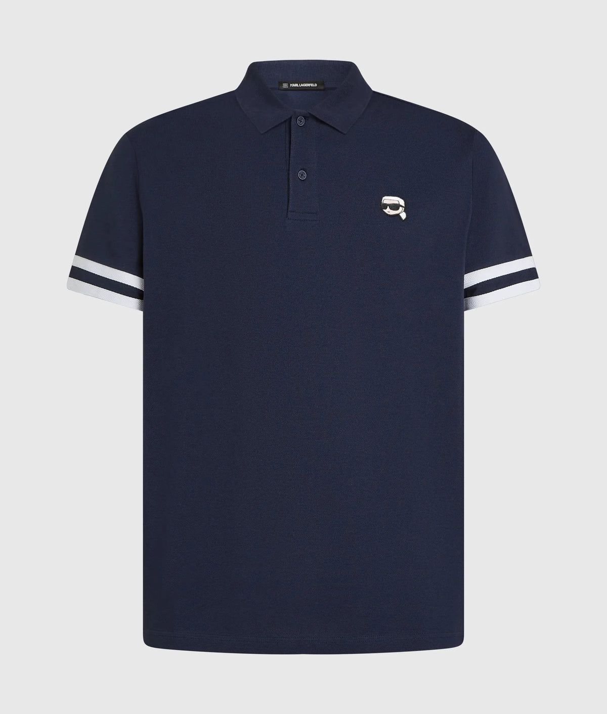 Ikon striped sleeve polo shirt