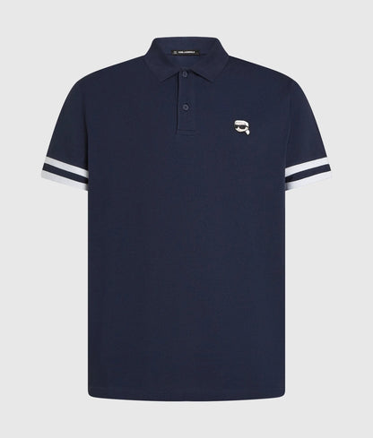 Ikon striped sleeve polo shirt