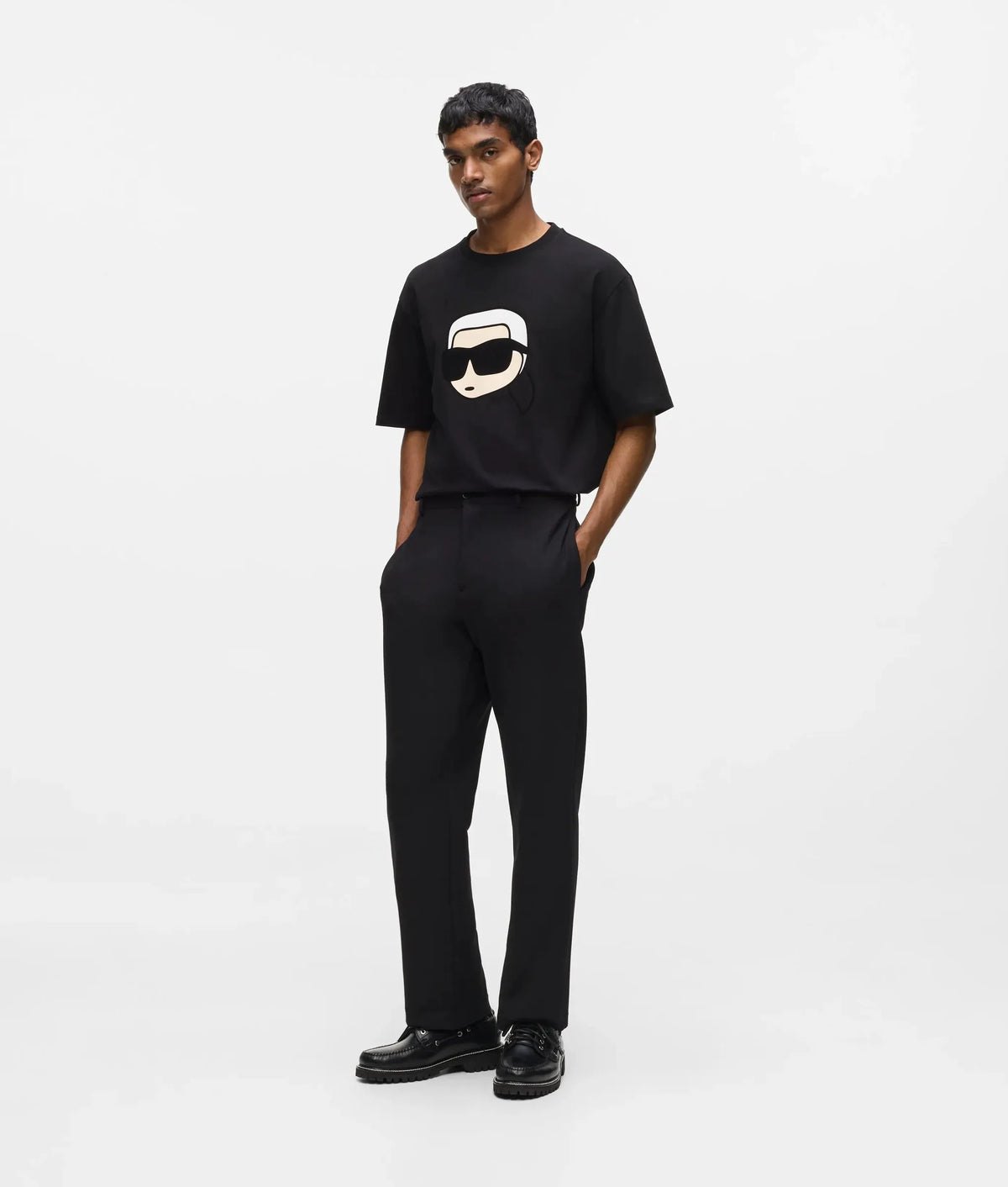 Exclusive Ikon Karl bold graphic T-Shirt