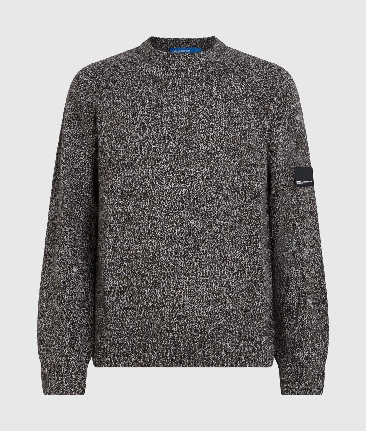 Wool-blend mélange sweater