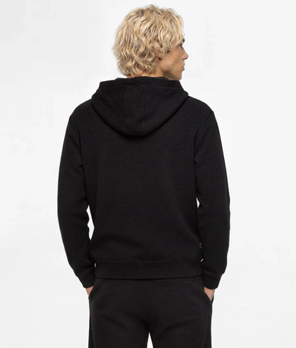 Waffle zip-up hoodie