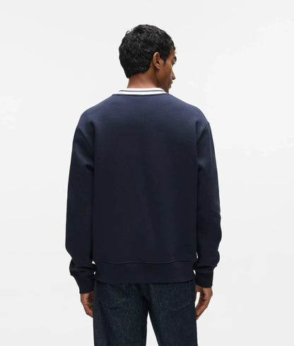 Ikon striped neck sweatshirt