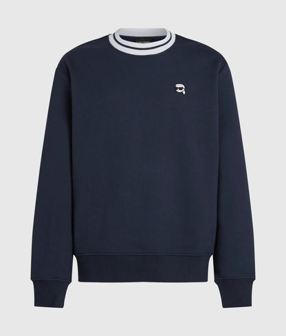 Ikon striped neck sweatshirt