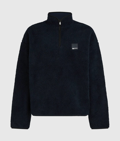 Half-zip fleece sweatshirt