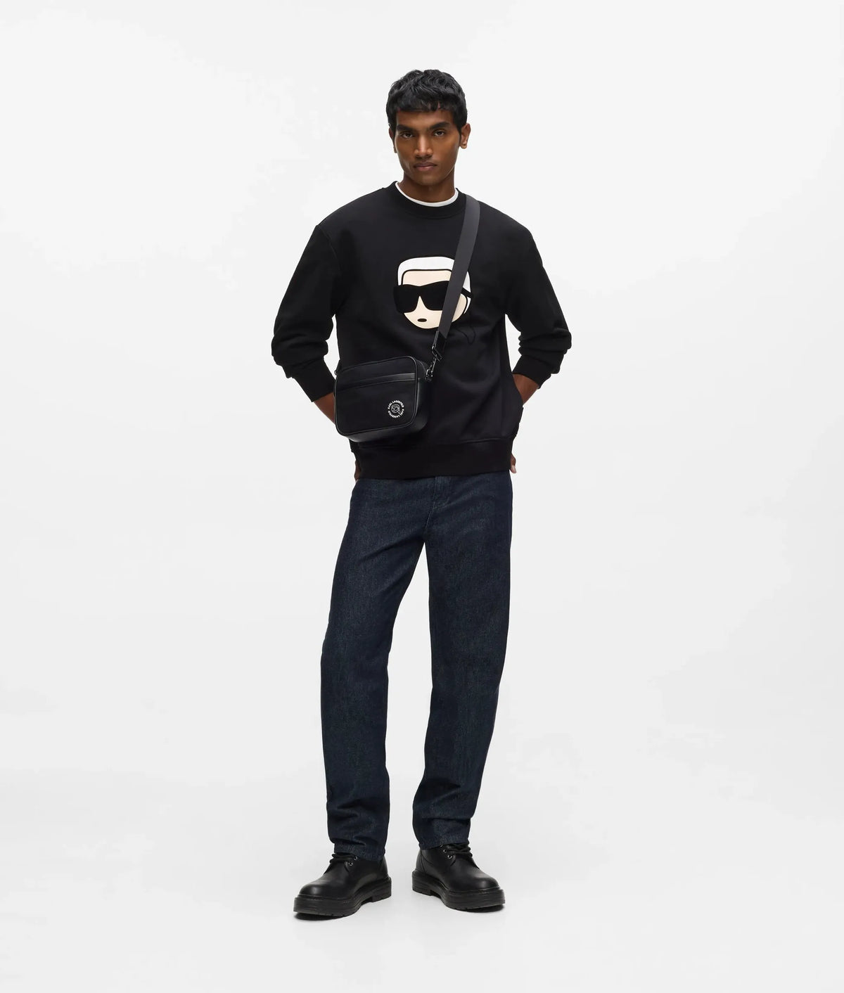 Exclusive Ikon Karl bold graphic sweatshirt