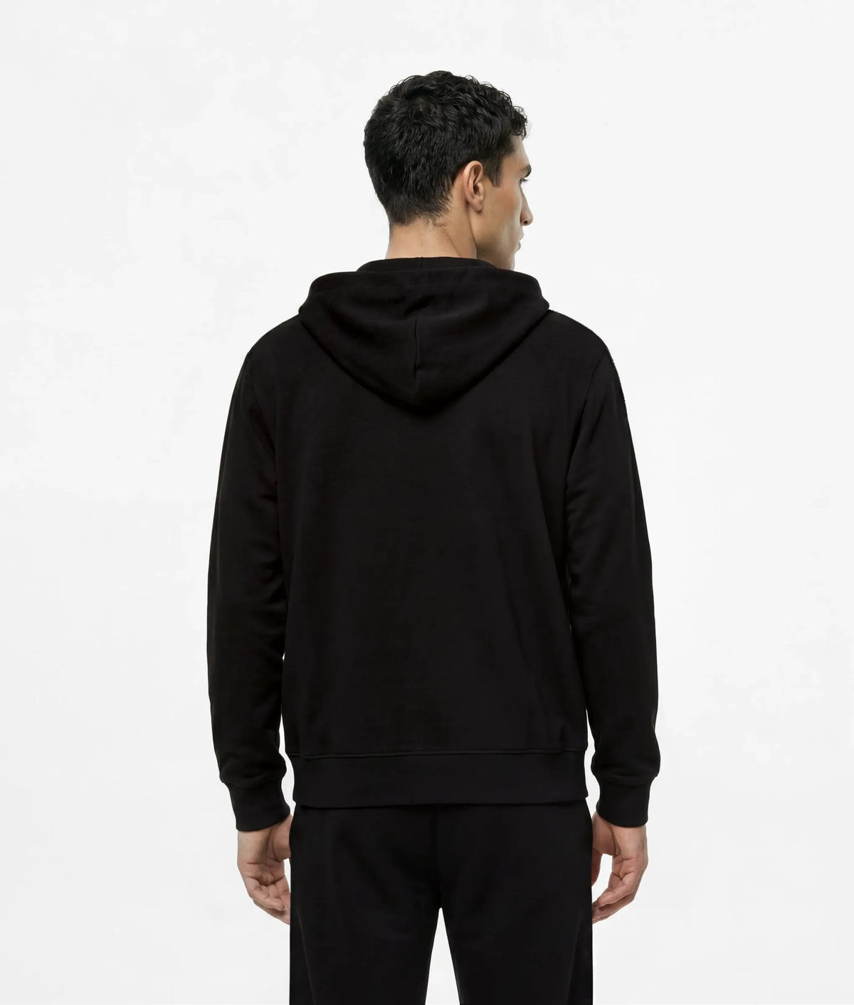 Logo loungewear zip-up hoodie