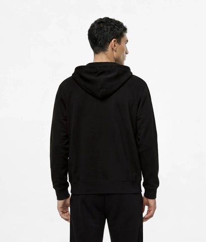 Logo loungewear zip-up hoodie