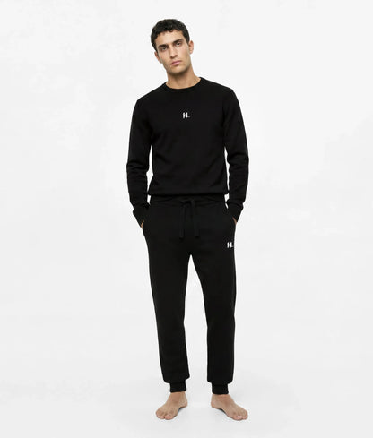 Monogram cashmere blend loungewear sweater