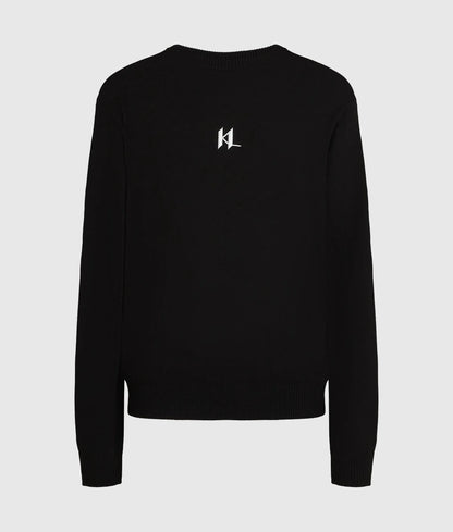 Monogram cashmere blend loungewear sweater