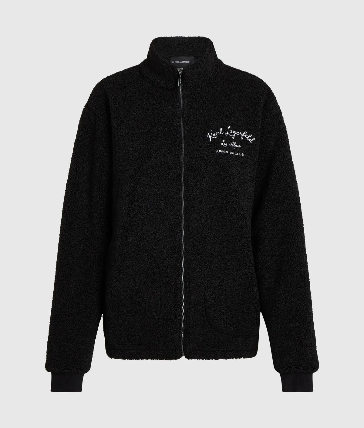Loungewear zip-up fleece jacket