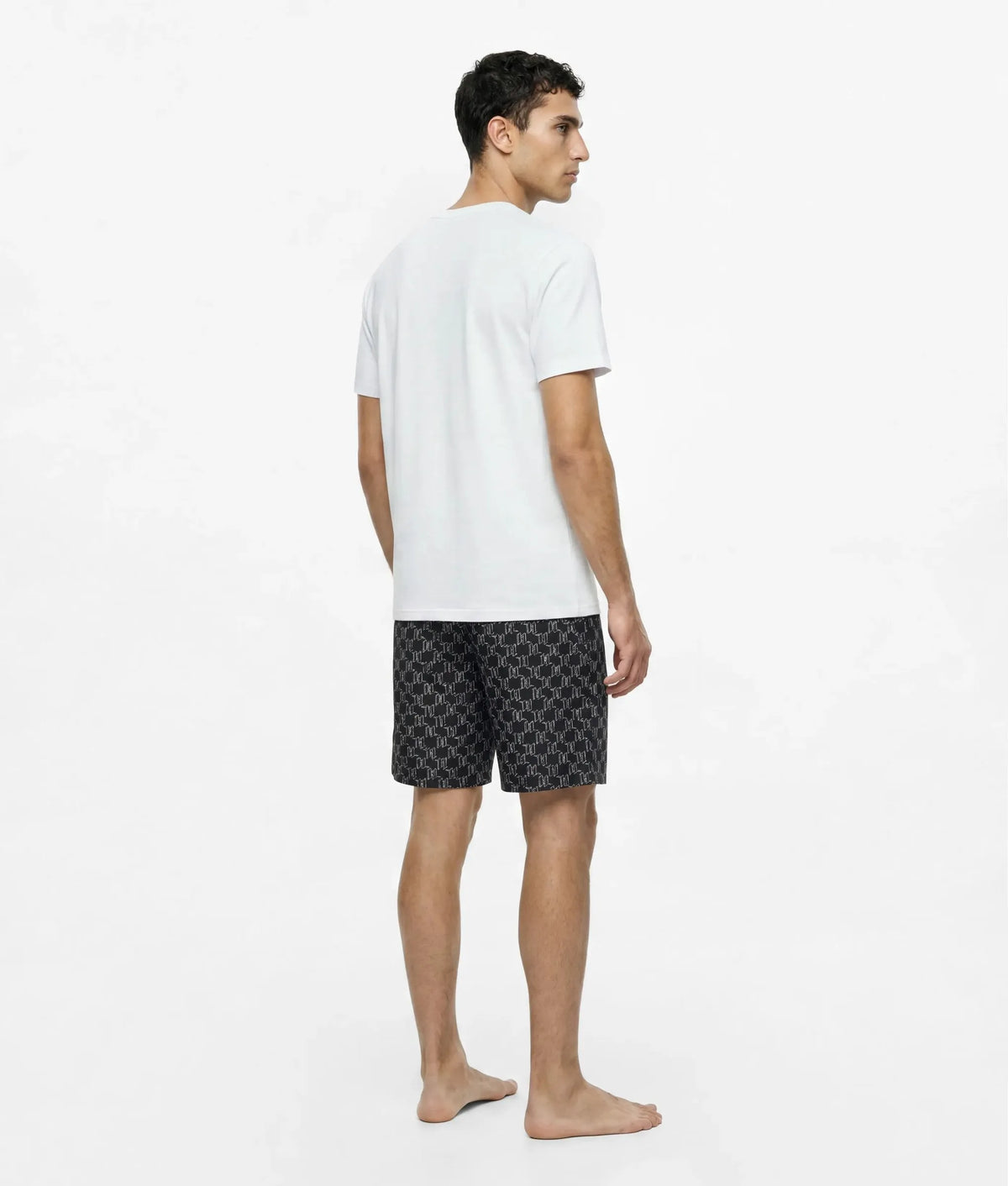Monogram pajama shorts