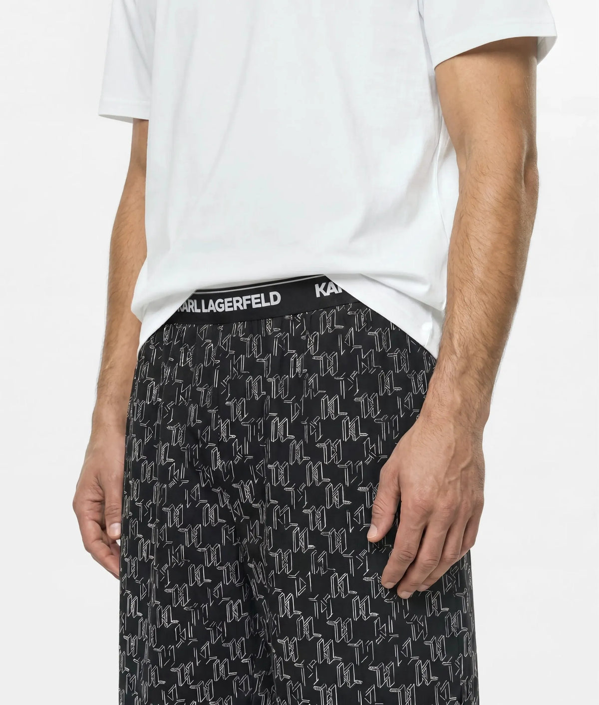 Monogram pajama shorts