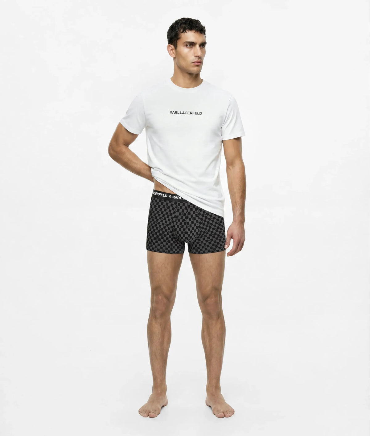 Logo pajama T-shirt and trunks gift set