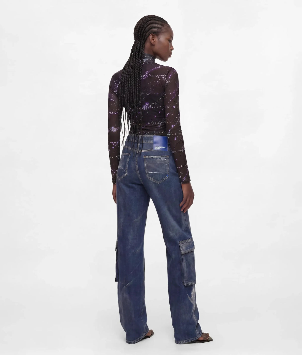 Utility mid-rise relaxed jeans