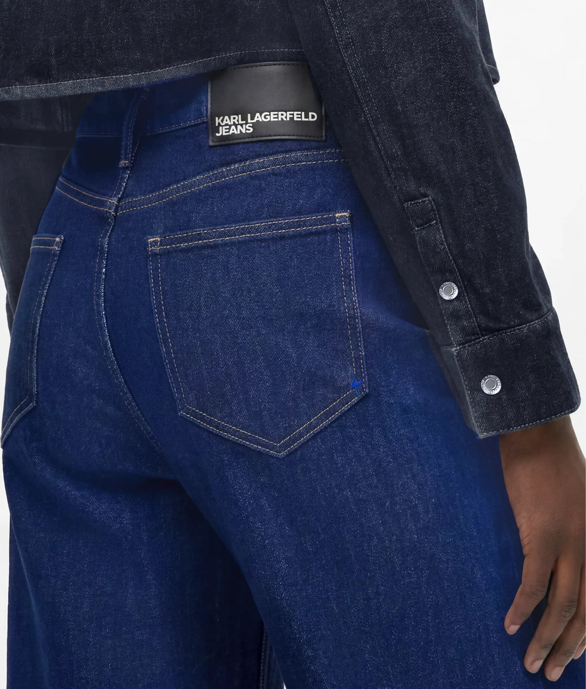 Glitter high-rise relaxed jeans