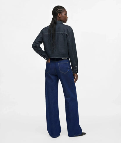 Glitter high-rise relaxed jeans