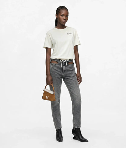Cut-out mom jeans