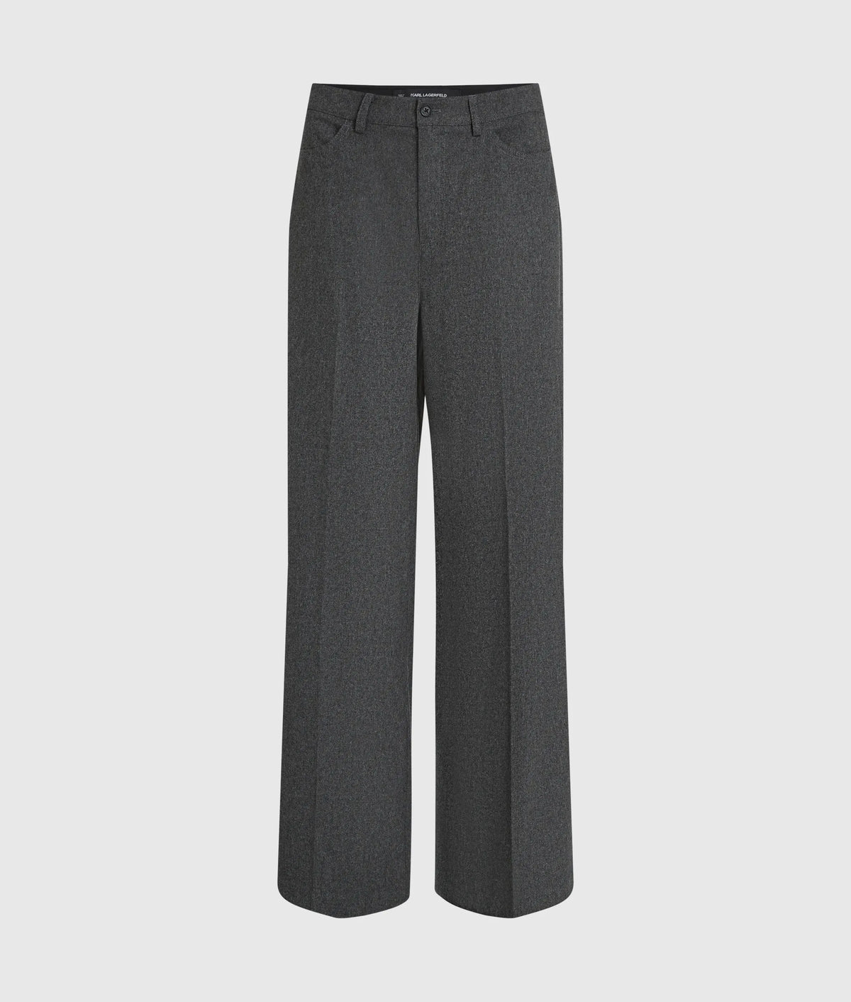 Wide-leg flannel pants