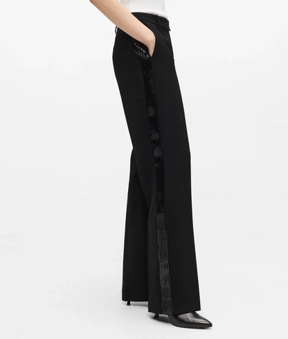 Sequin tailored pants