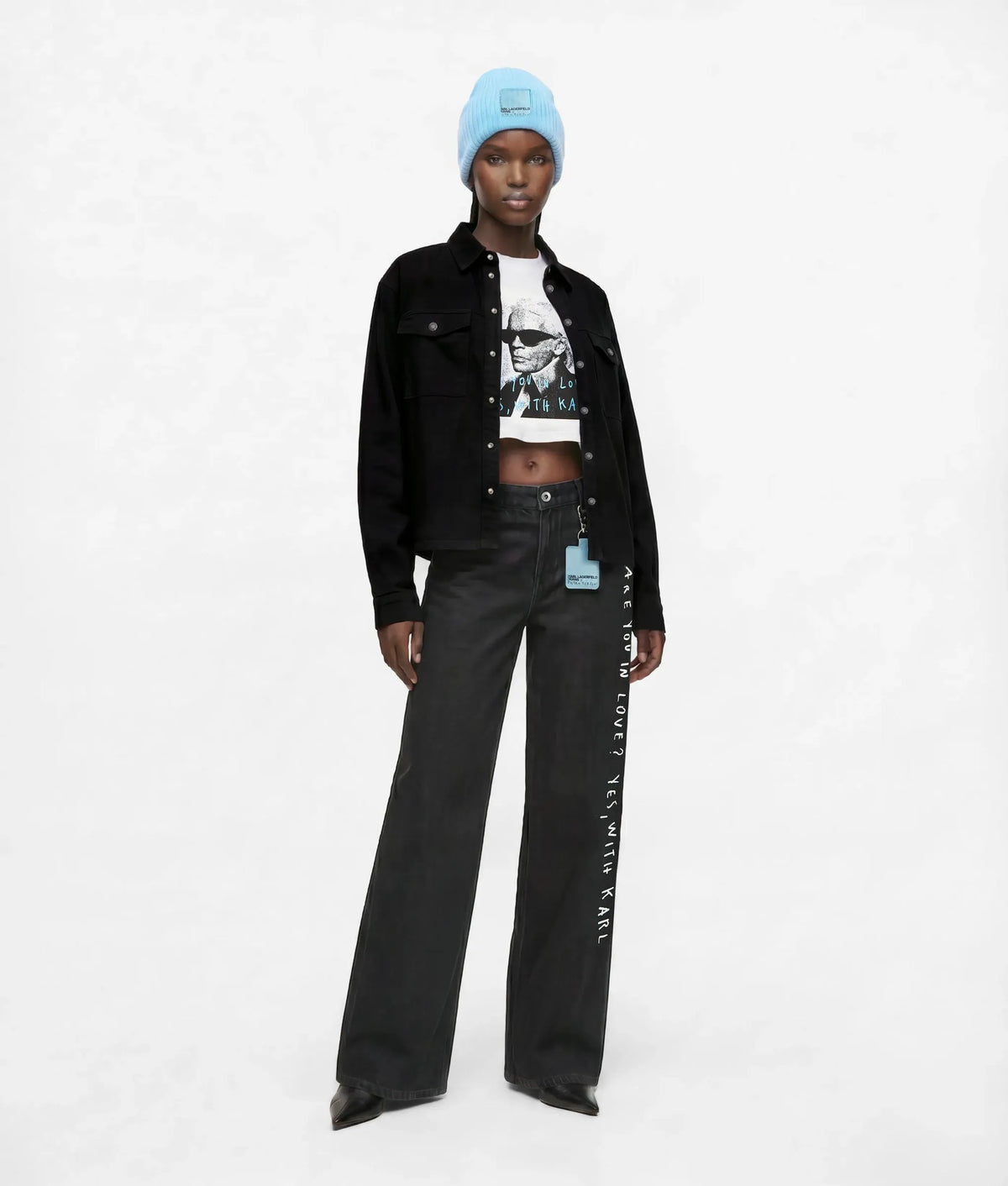 KLJ X Pietro Terzini wide-leg jeans