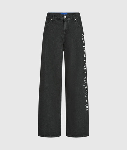 KLJ X Pietro Terzini wide-leg jeans