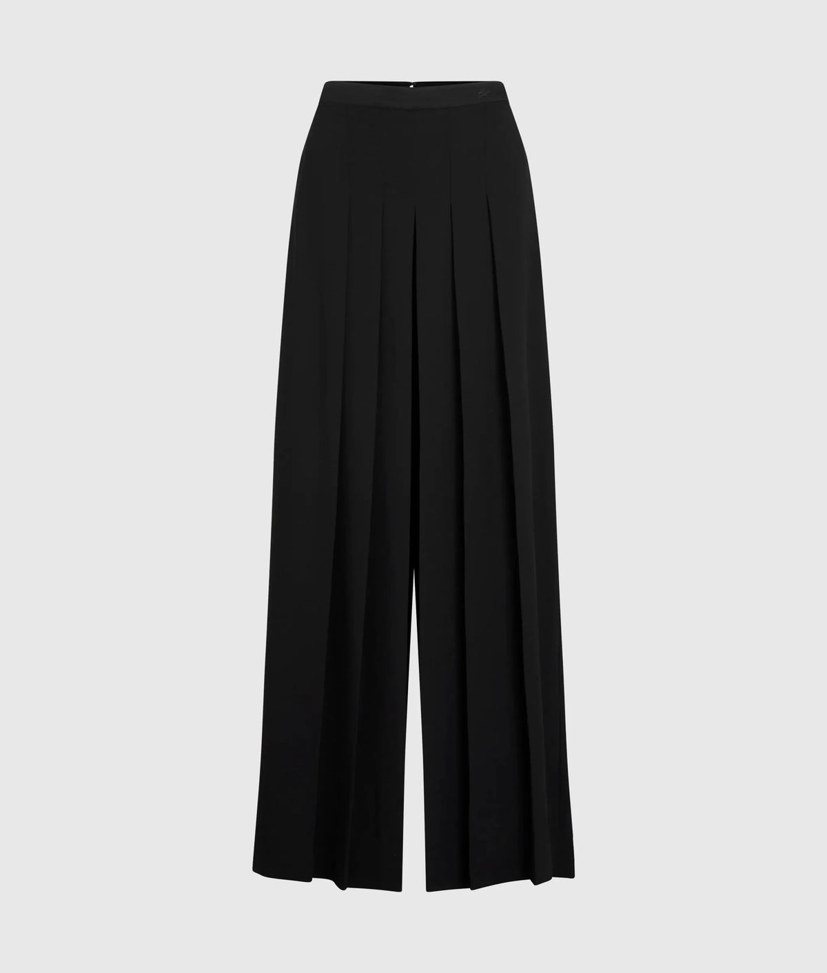 Pleated wide-leg pants