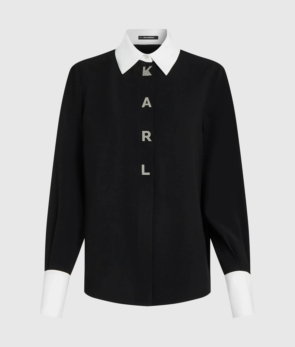 Contrast Karl letter shirt